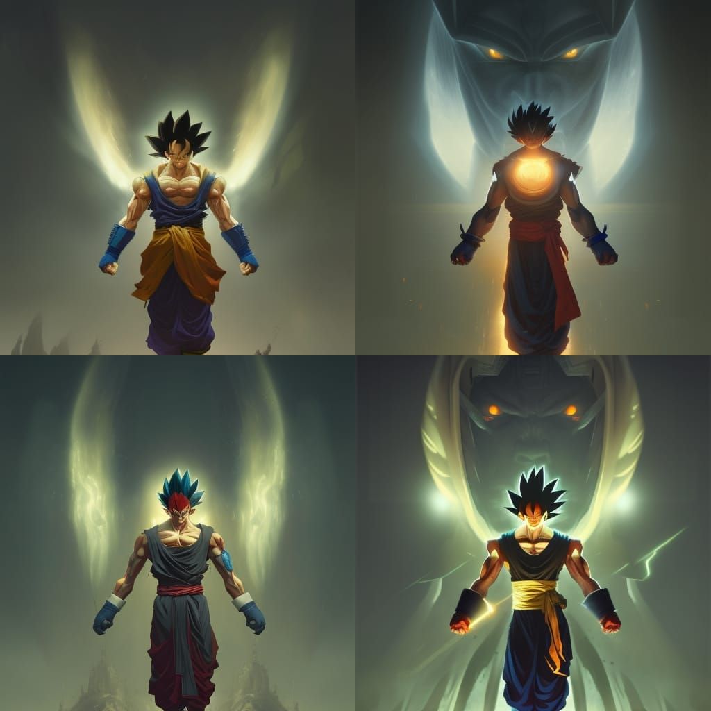 Hyperdetailed Saiyan Warrior Concept Art