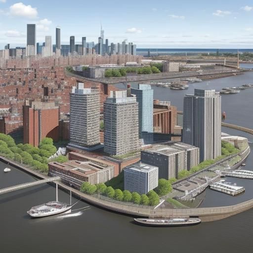 Thriving Waterfront Community Masterplan Visualization