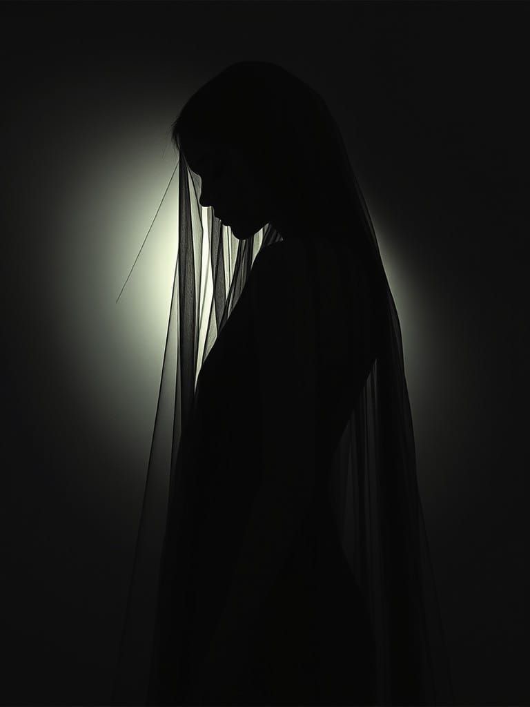 Gothic Elegance in Shimmering Shadows