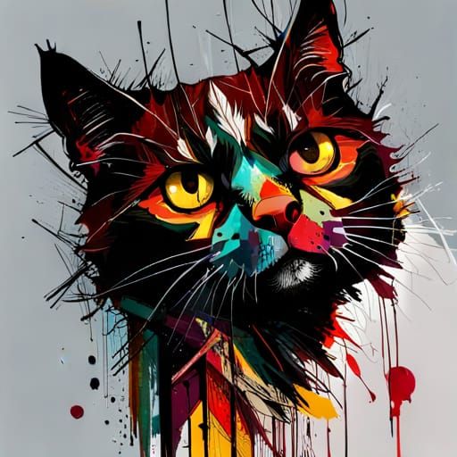 A cat of many colours