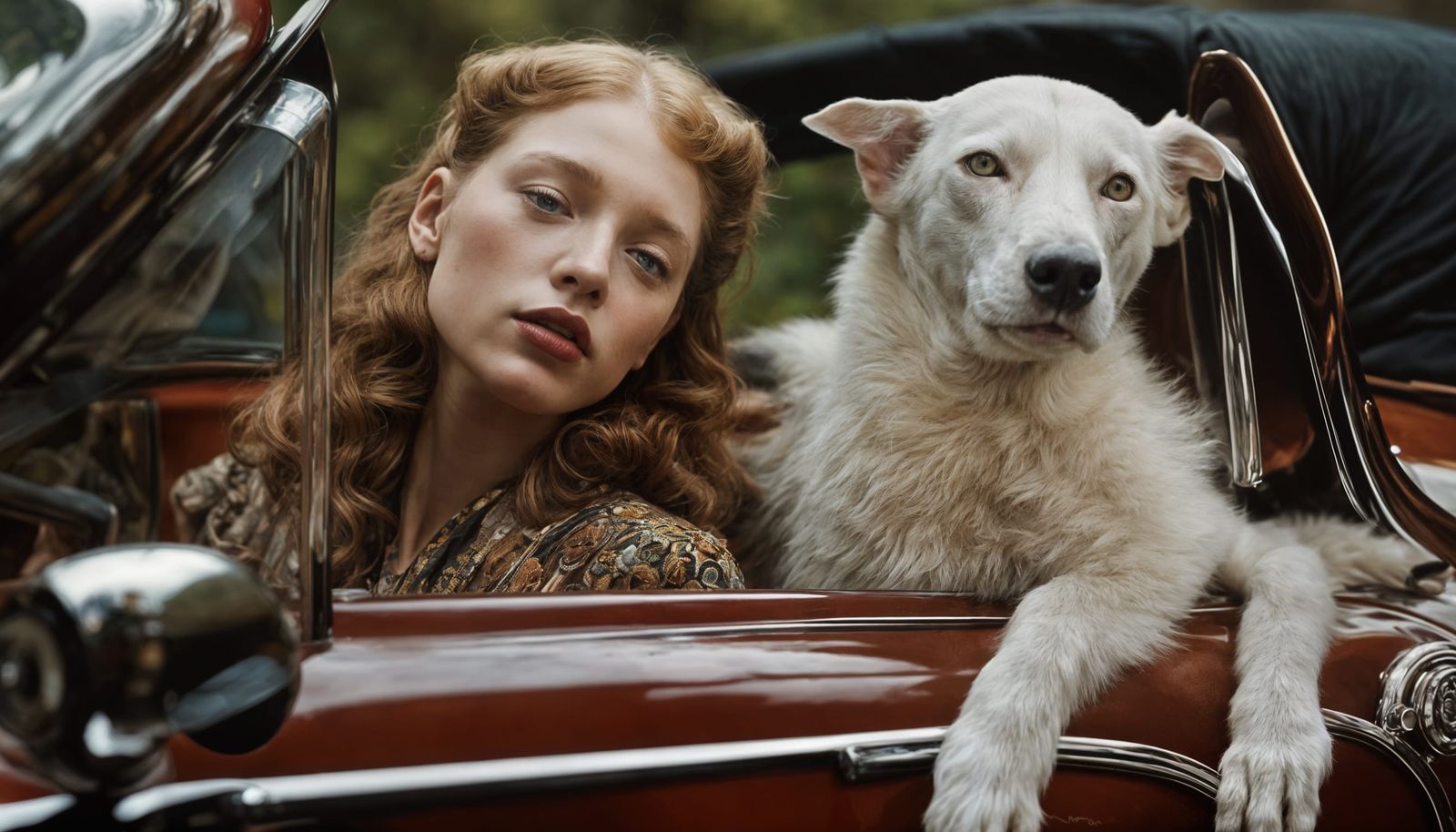 Eldritch Alien People and Pets in Dreamy Glazed Style