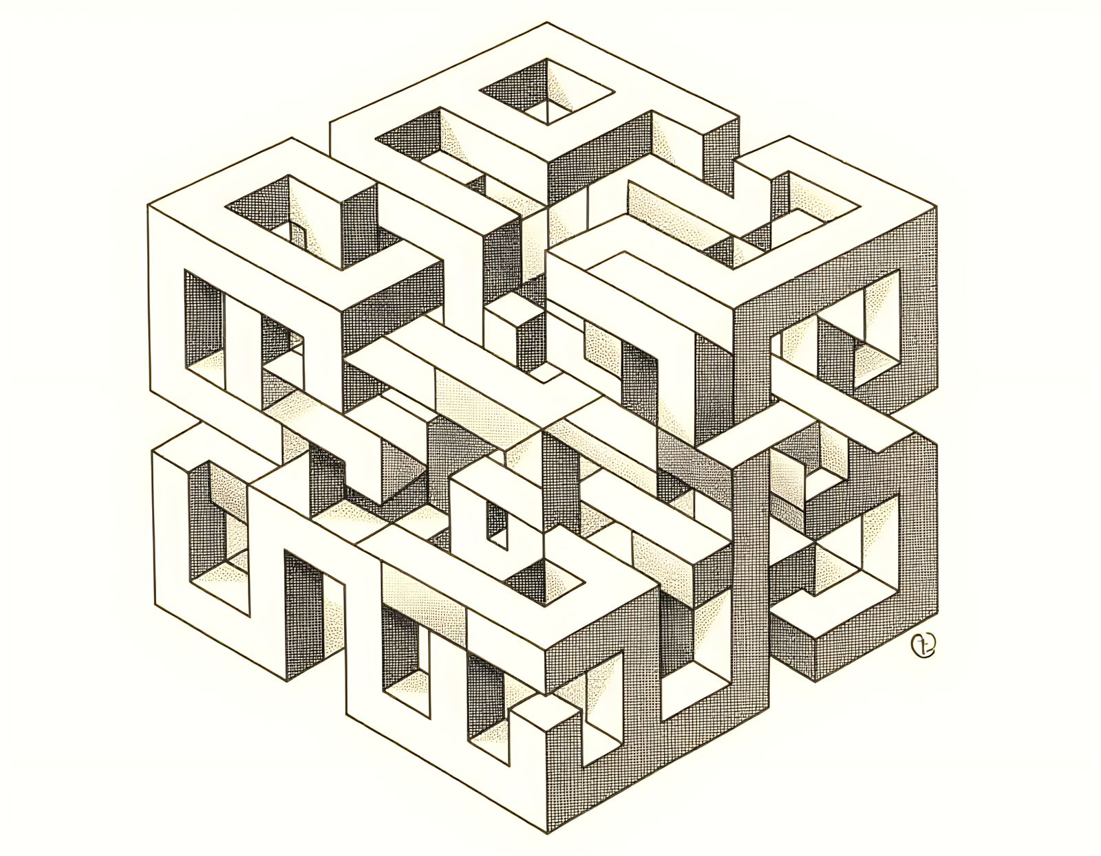 Monochromatic Geometric Tessellation in 3D