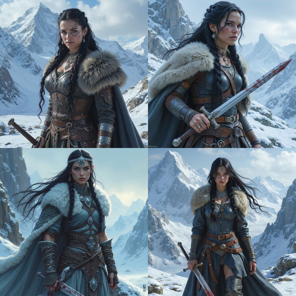 Celtic Warrior Queen Defies Winter Storm