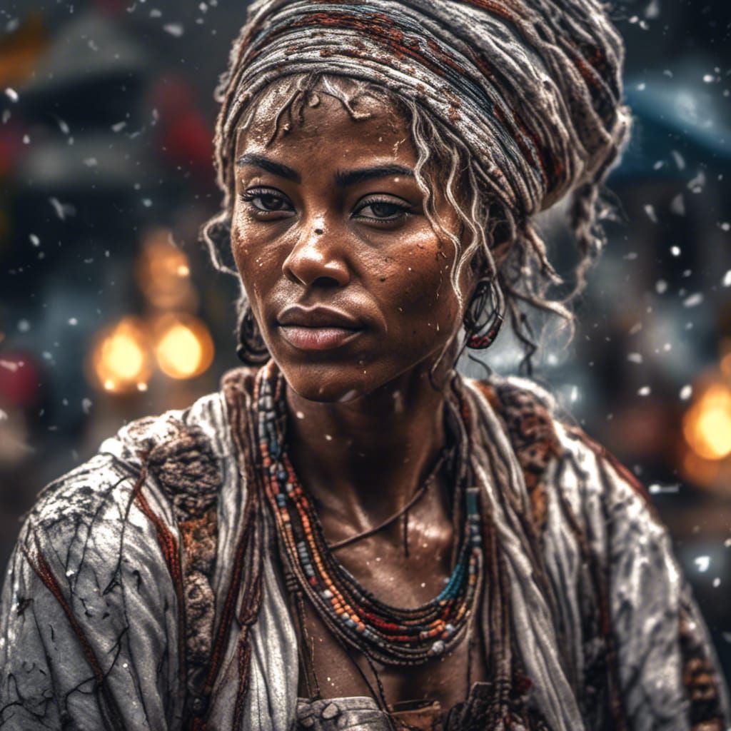 Love and Bliss: Hyperrealistic Female Portrait