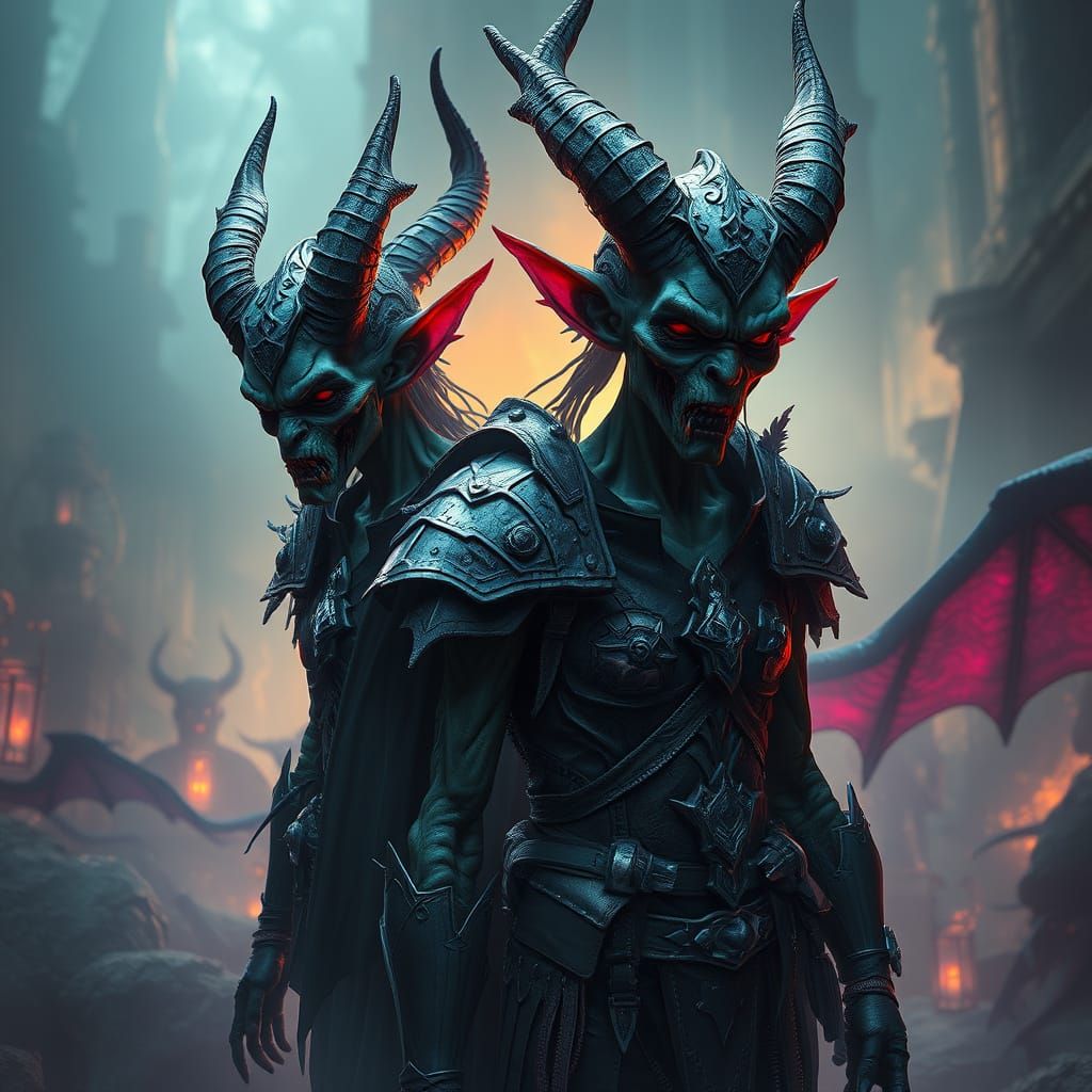 Demonic Super-Ghouls in Mystical Realm