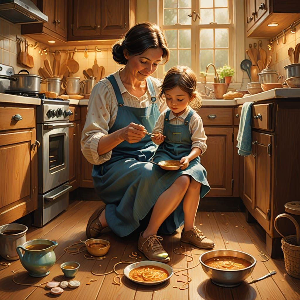 Magical Mother's Love: Storybook Illustration