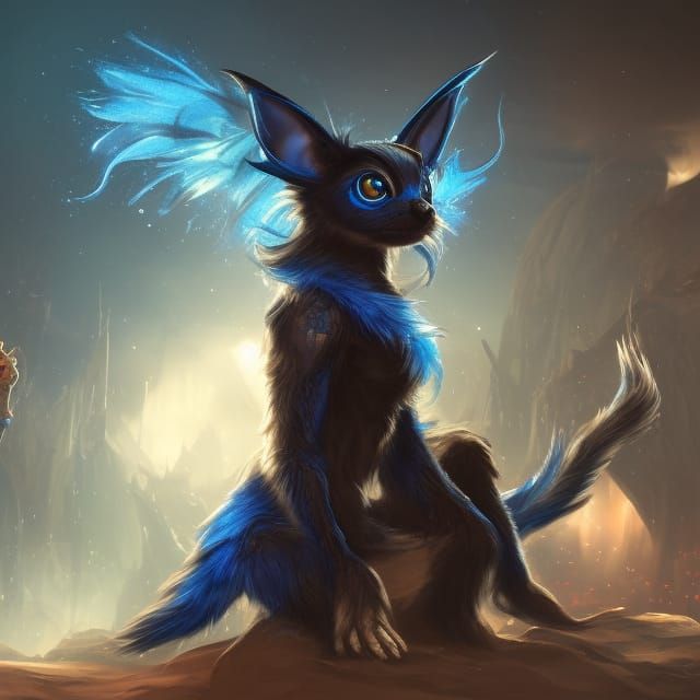 Anthro Umbreon Pirate Concept Art in 8K