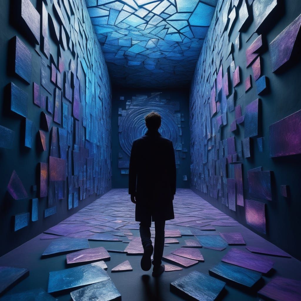 Surreal Labyrinthine Dreamscape in Hyper-Realistic HDR