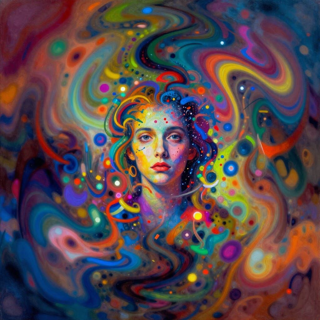 Vibrant Dreamscape Personifying ADHD and Dissociation