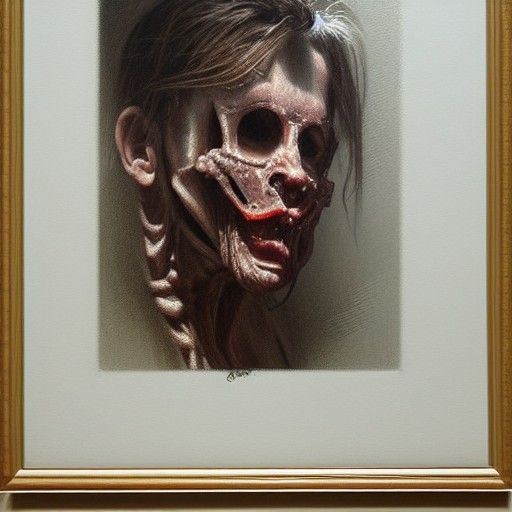 Creepy Drawings in Oil Painting Style