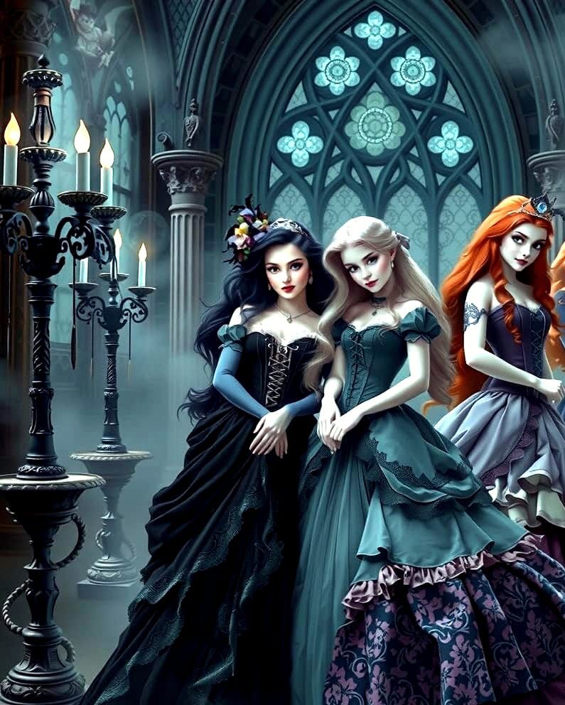 Gothic Victorian Princesses in Haunting, Dark Fantasy