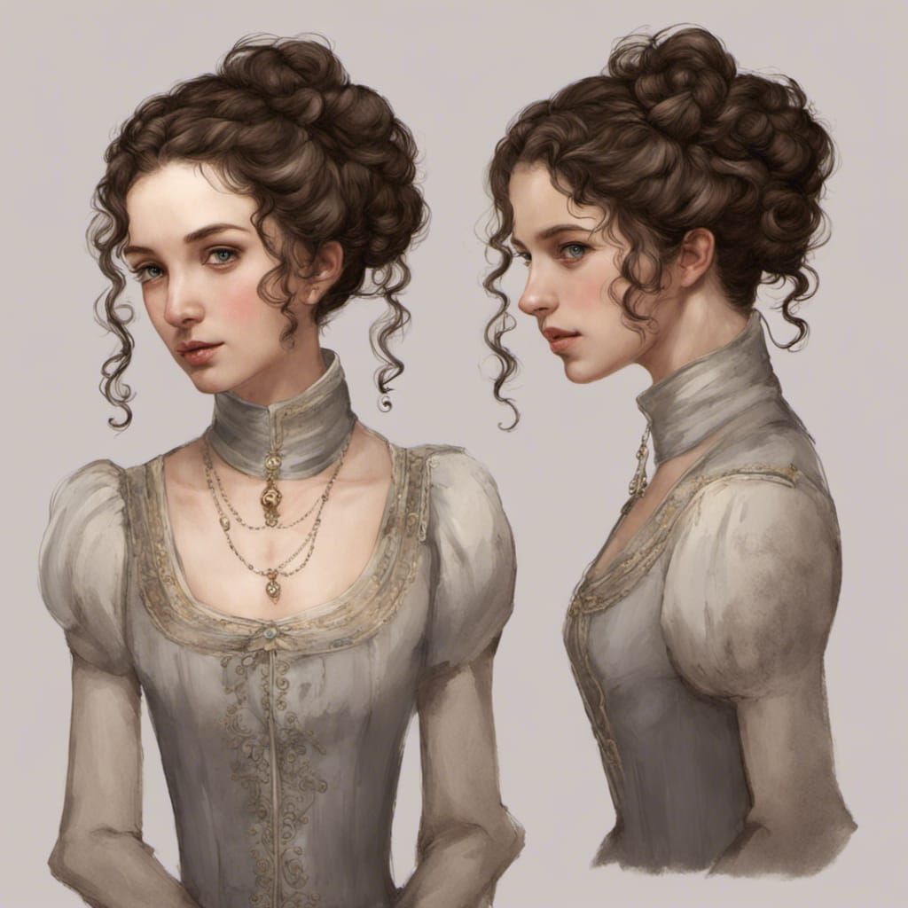 Medieval Queen Portrait in Digital Art Style
