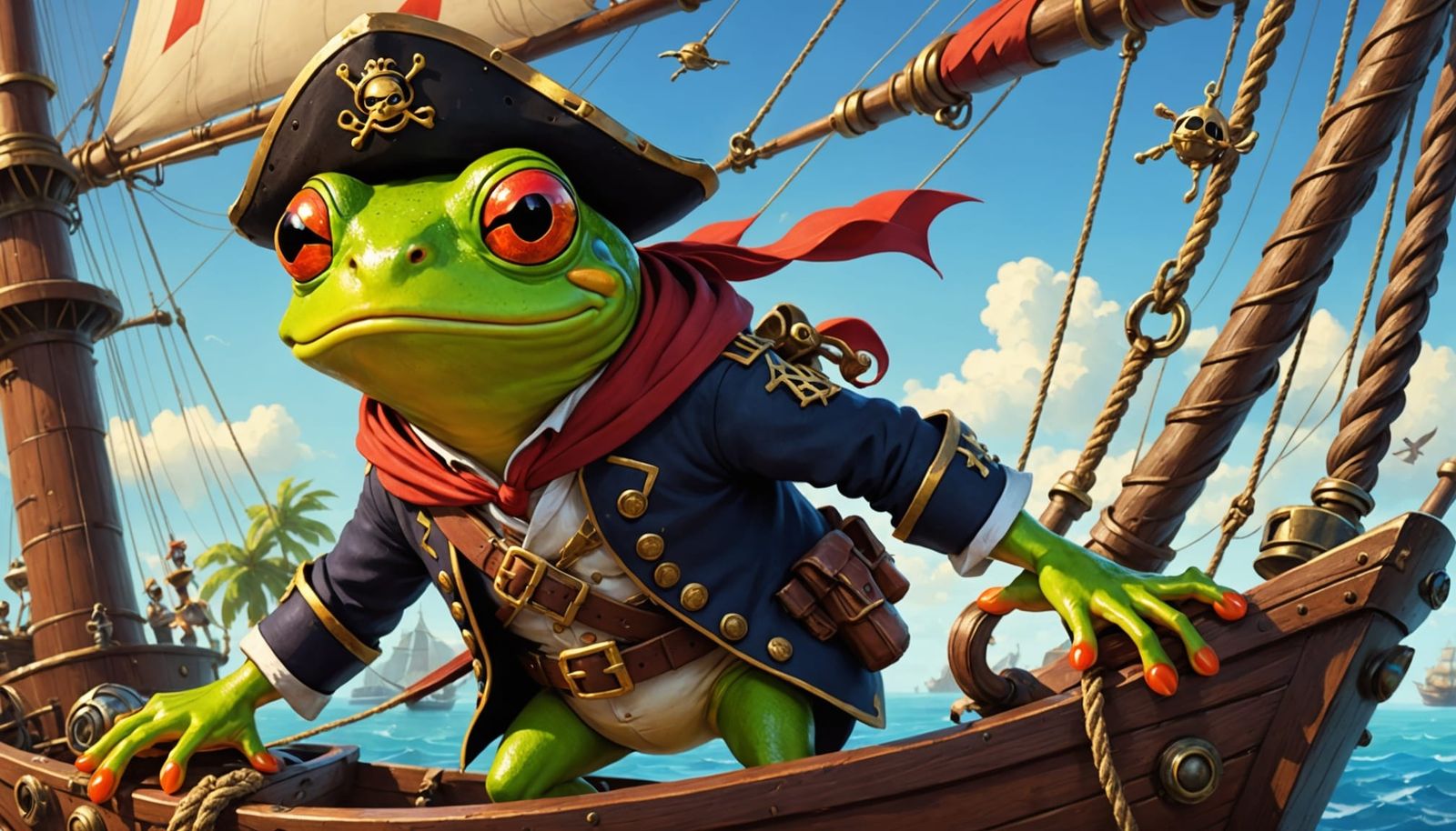 Tree Frog Pirate Captain's Leap: A Pixar Animation