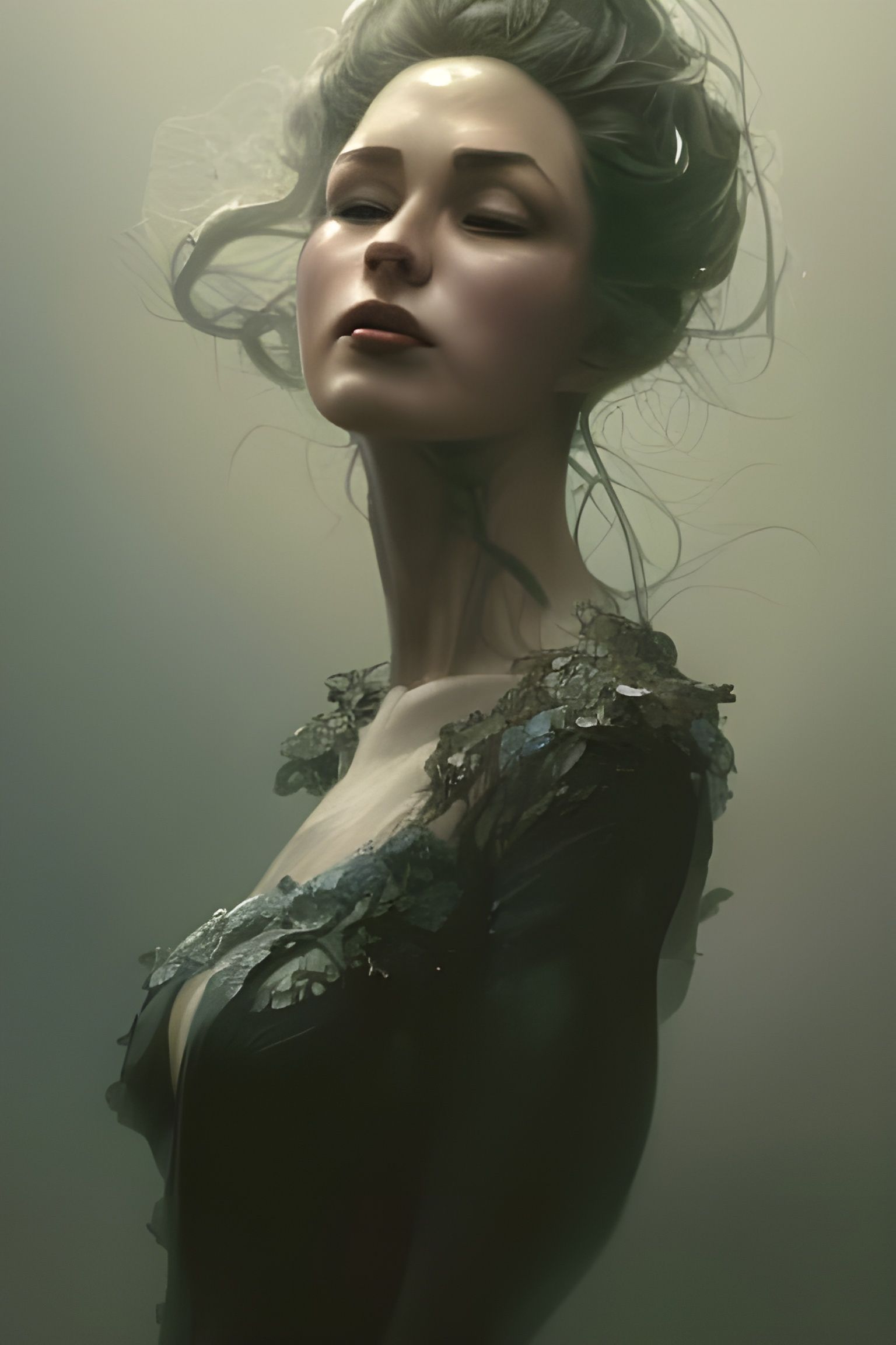 Eldritch Evil Woman Portrait in Unreal Engine 5