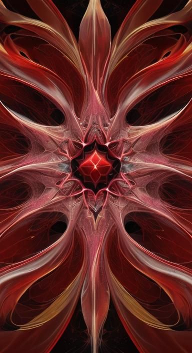 4k res symmetrical fractal random art effect and still motio...