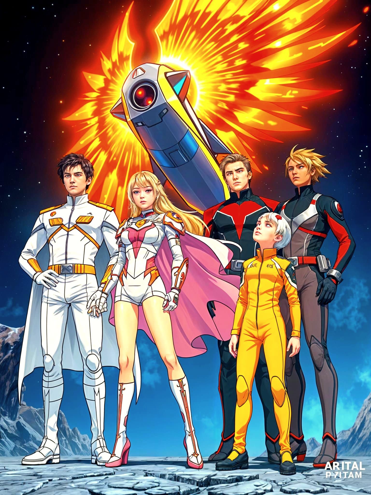 Battle of the Planets Heroes Unite with Fiery Phoenix Spaces...