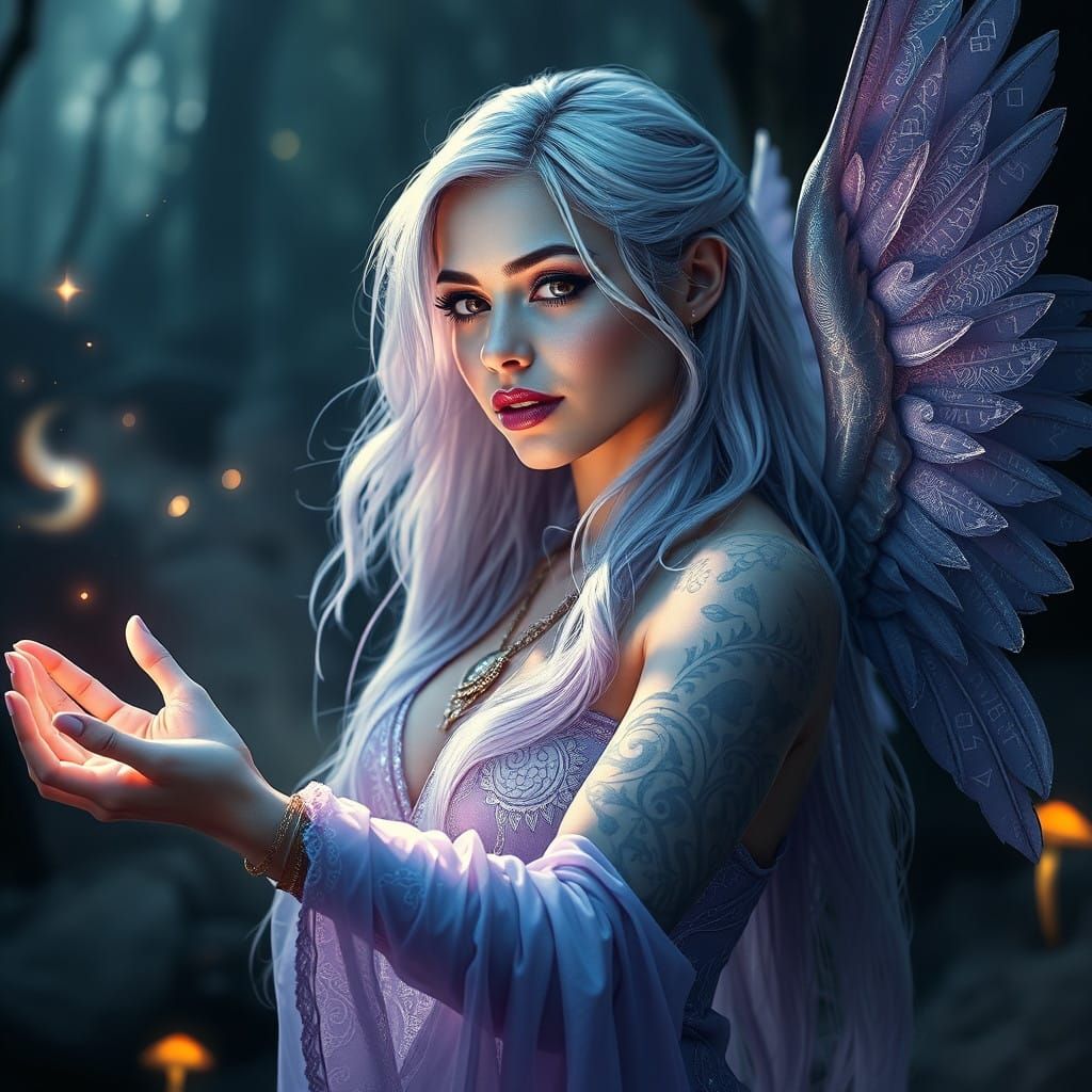 Ethereal Sorceress Unleashes Ancient Magic