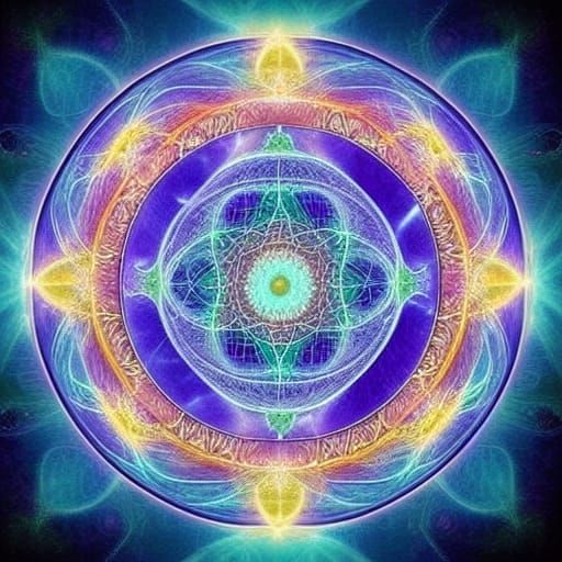 Radiant Astral Figure of Love and Light