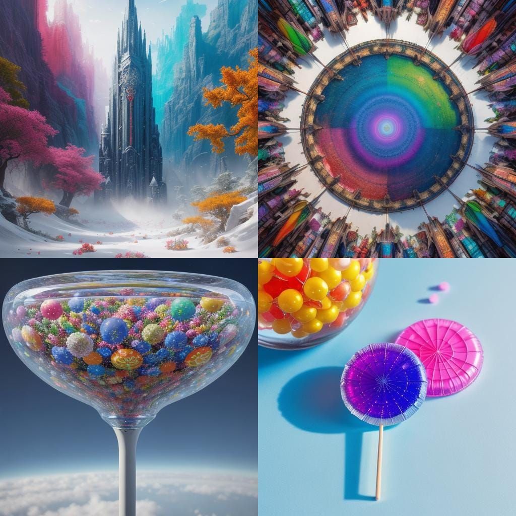 Lollipops Scattered on White Sheet: Top View