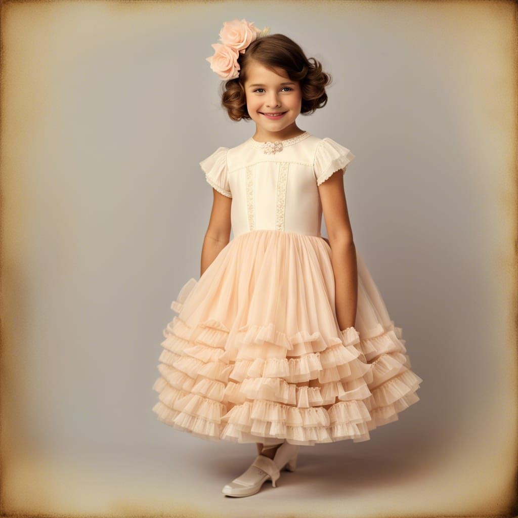 Girls in Dresses with Petticoats