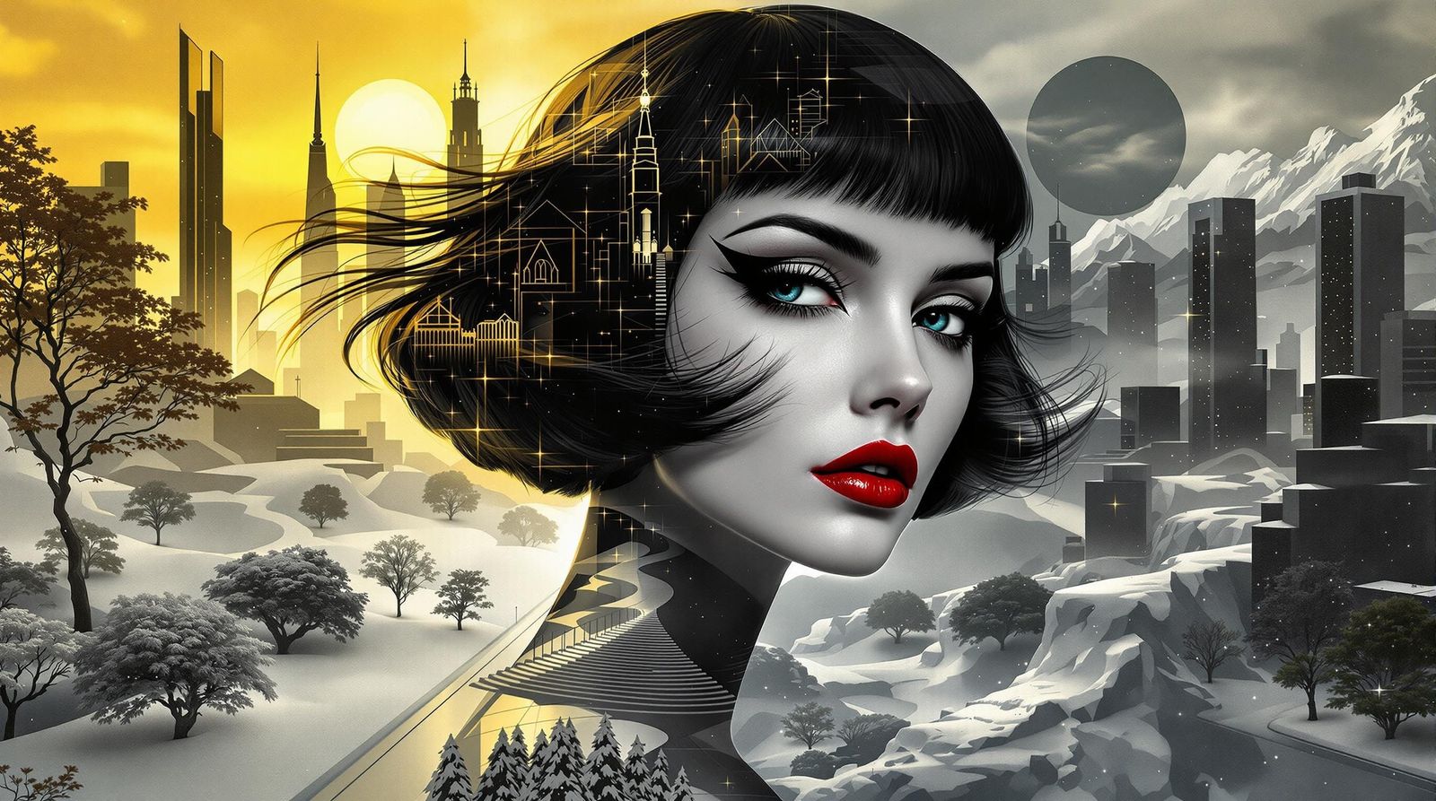 @Lucyalia - Two Worlds Collide @Lucyalia - When day departs, and night begins to weave Its shadowed threads across the w...