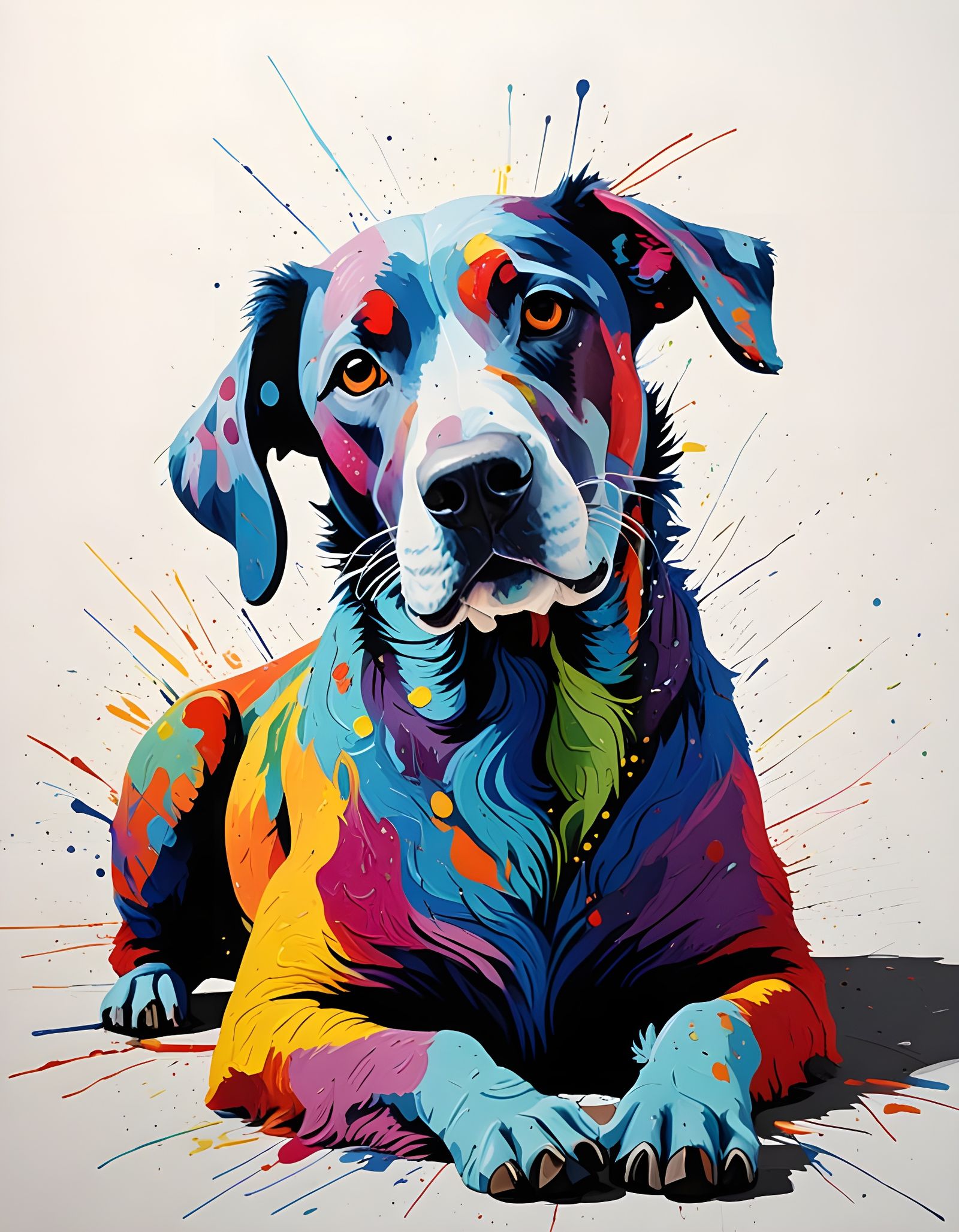 Vibrant Canine Portrait
