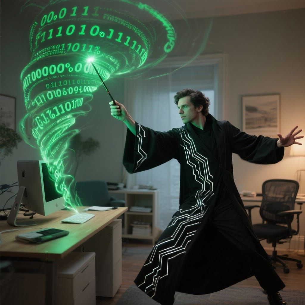 Magical Data Scientist Summoning Binary Matrix