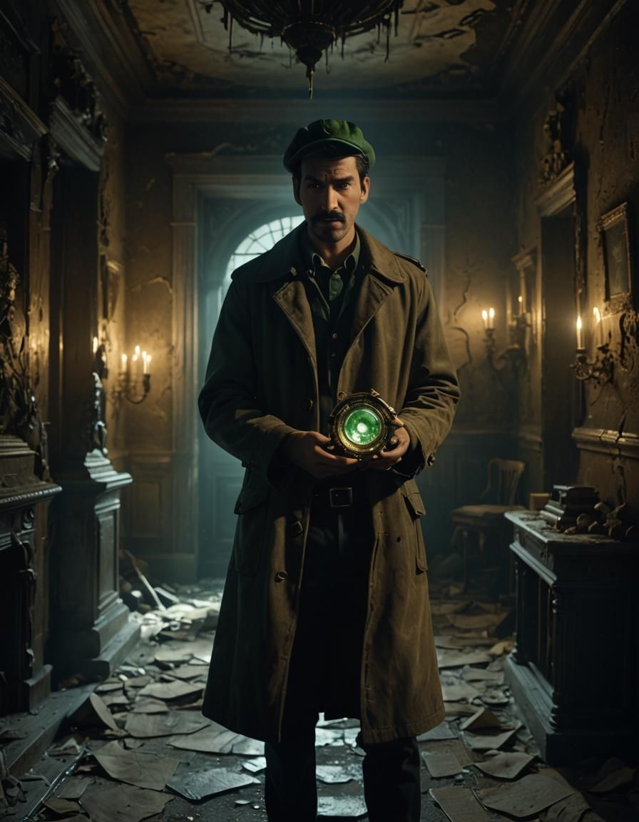 Luigi's Paranormal Investigation in Abandoned Mansion