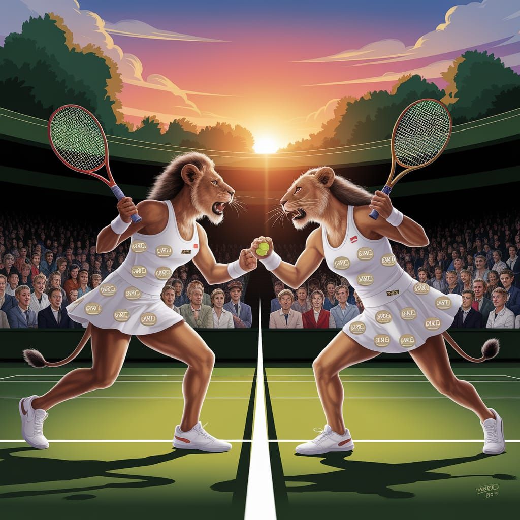 Lionesses Play Tennis at Wombledon Open