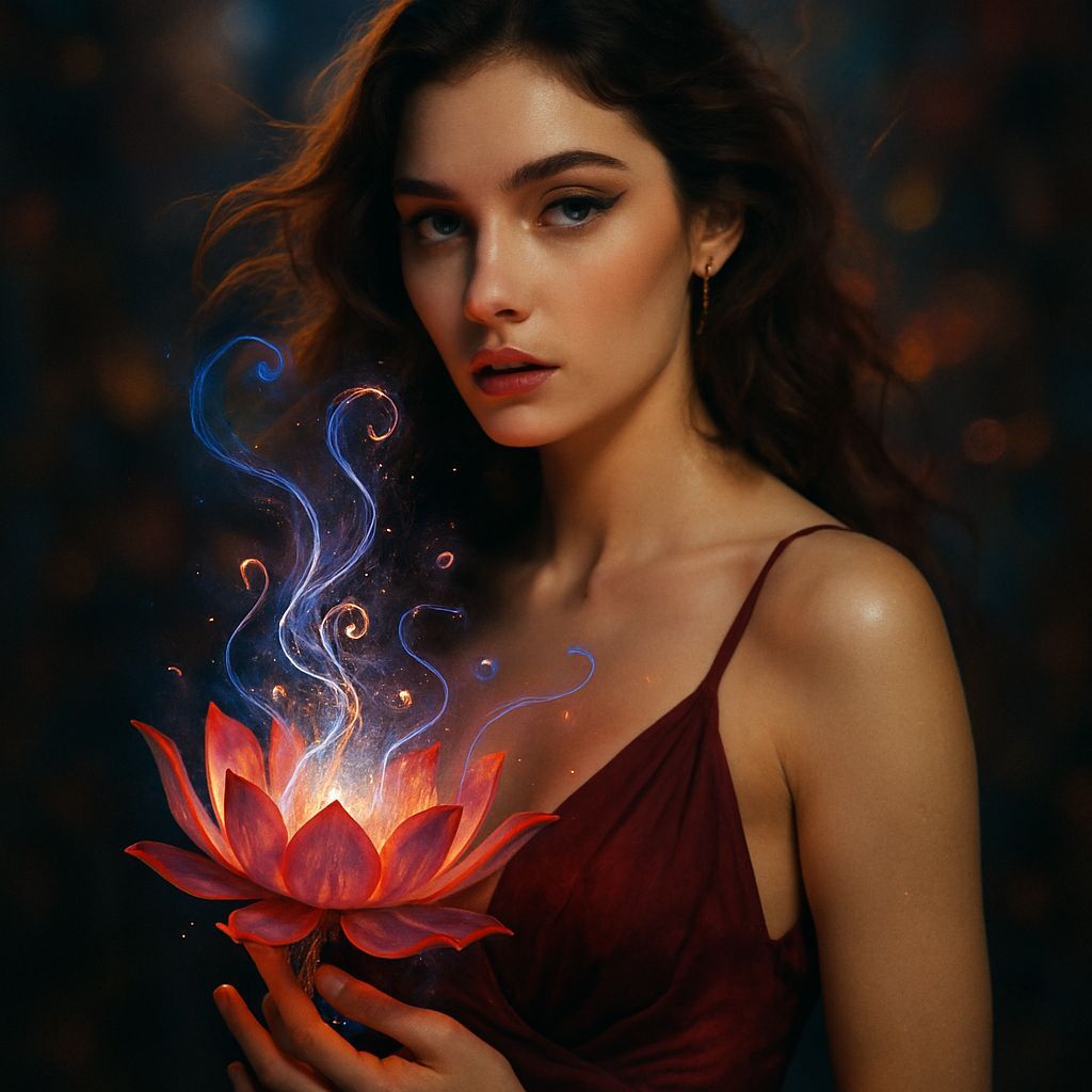 Mysterious Surreal Scene with Dynamic Color Palette