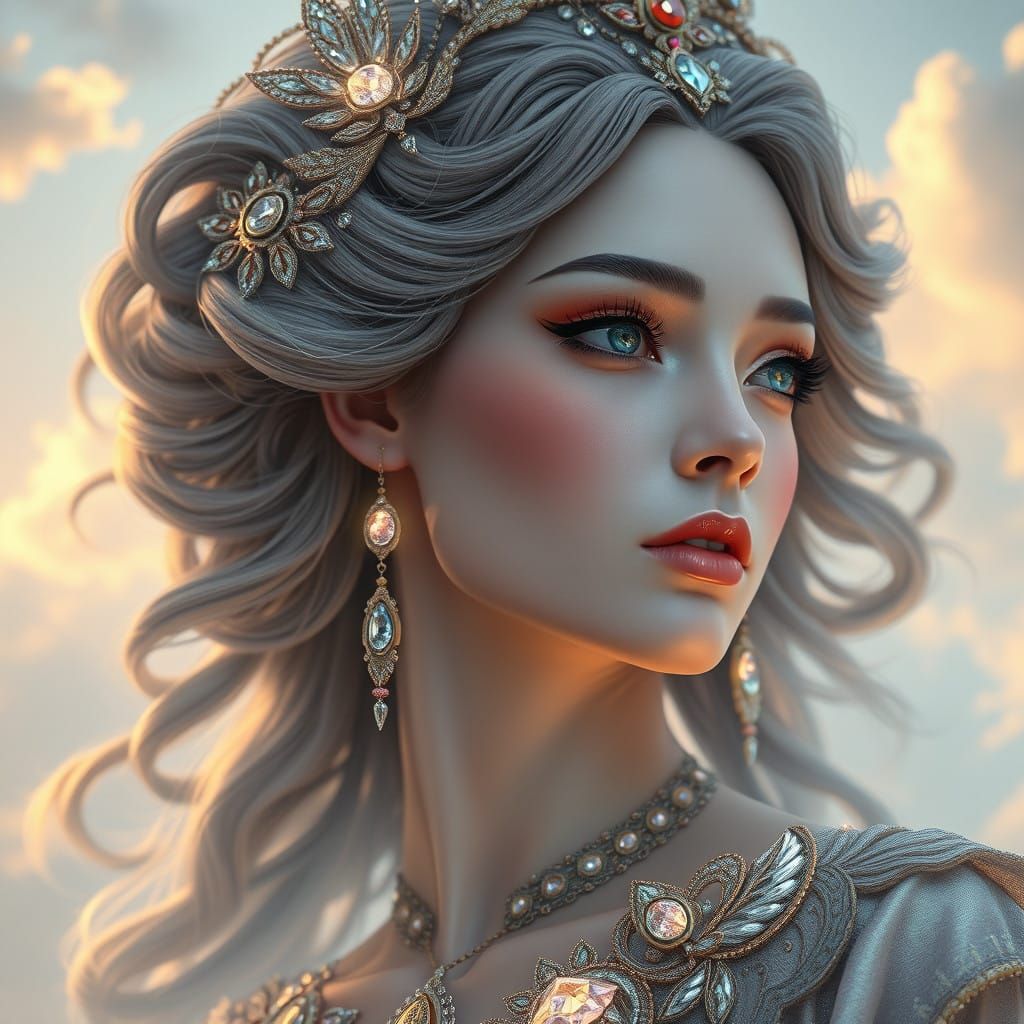 Angel of Serenity in Ethereal Splendor