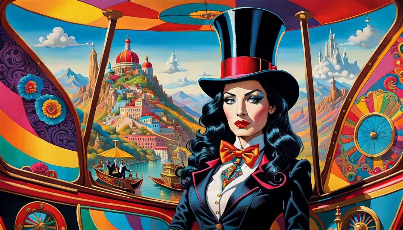 Zatanna Zatara in Surreal Levitating Gondola
