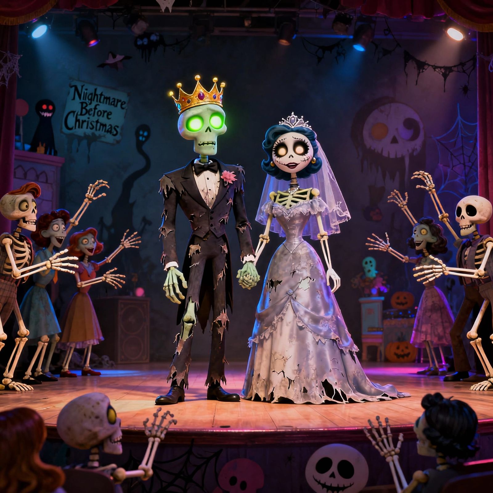 Undead Prom Royalty Crowned in 1950s Style