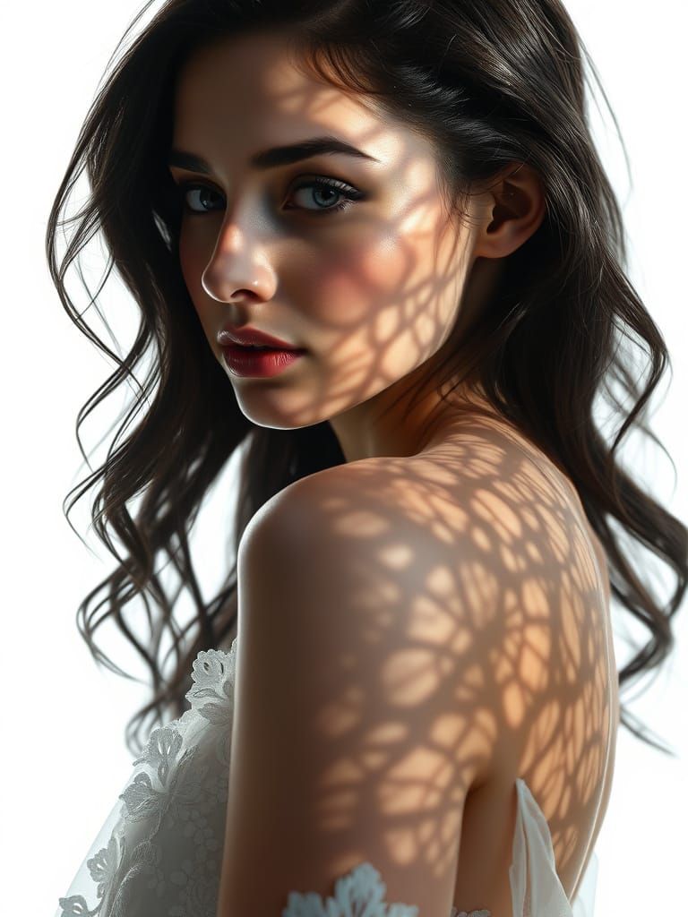 Ethereal Beauty in Hyper-Realistic Portrait