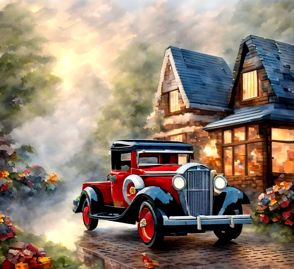 Lego 1934 Ford Pickup in Ethereal Style