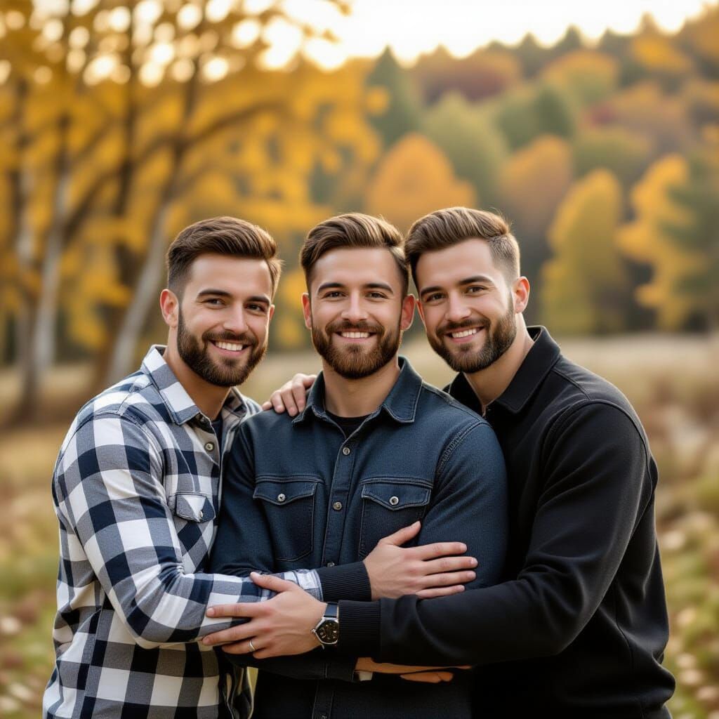 Polyamorous Relationship Between Three Men