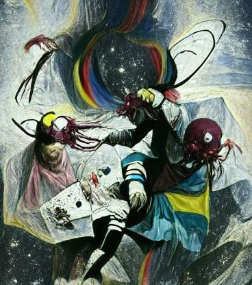 Magical Girl Transformation in Cyber Goth Style