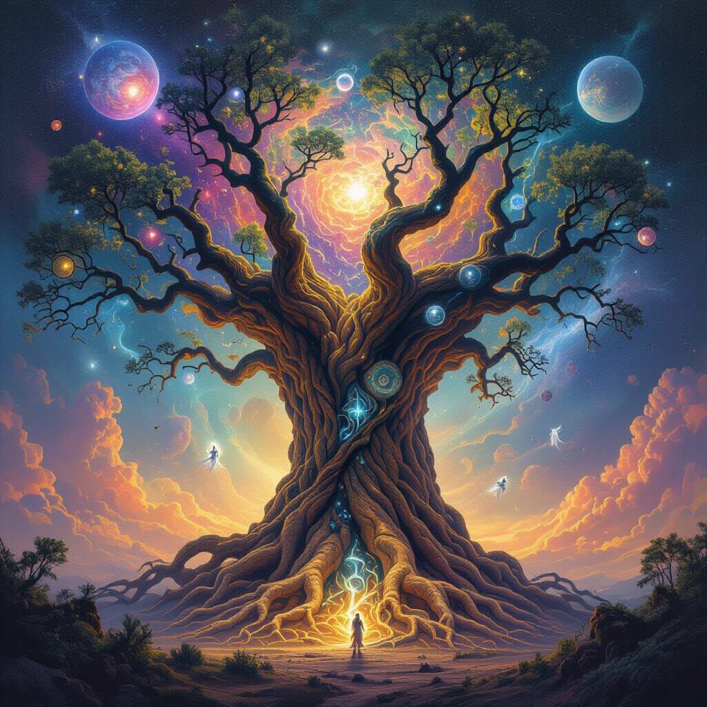 Cosmic Tree Roots in Reality, Branches in Nebulae