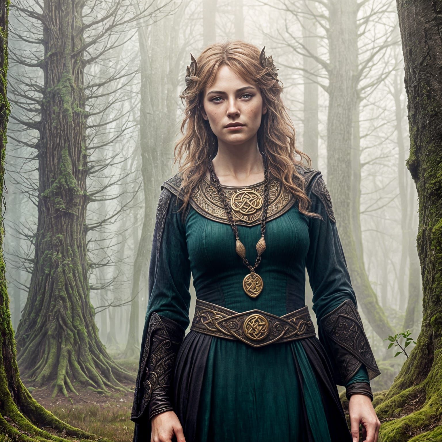 Celtic Warrior Princess: Detailed Fantasy Art