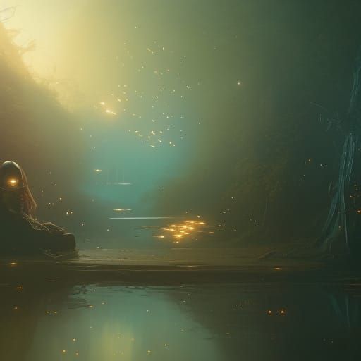 Hyperdetailed Firefly in Dark Fantasy Concept Art