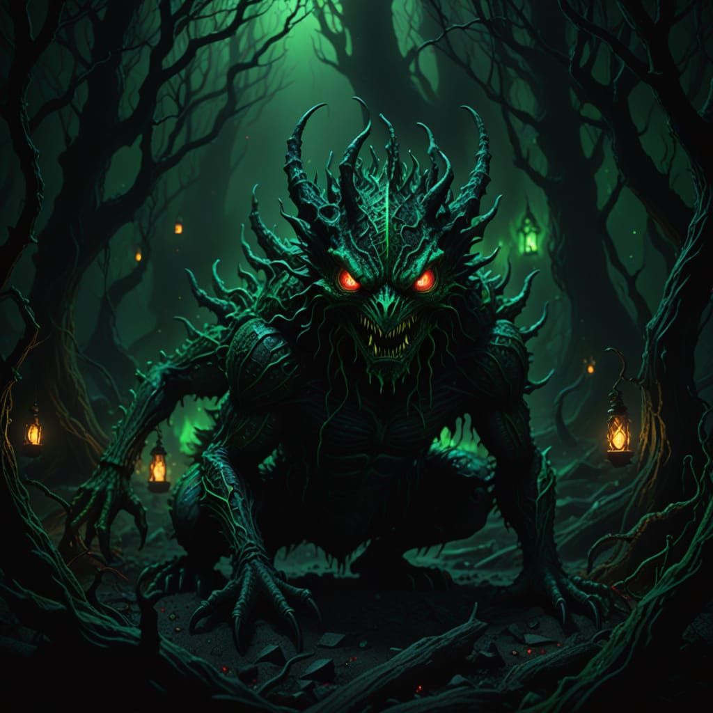 Gothic Horror Emerges from the Shadows in Vibrant Pointillis...