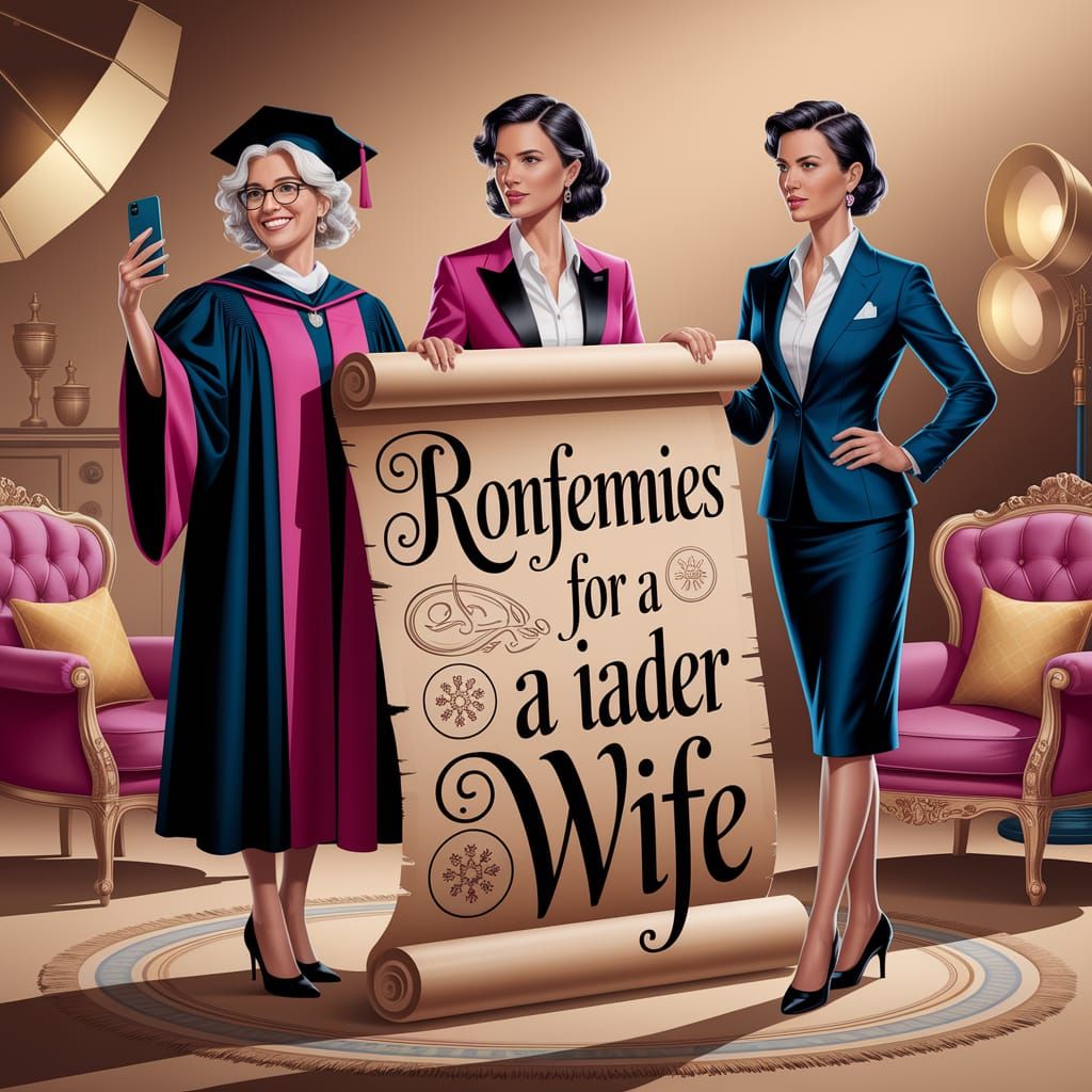 Elegant Women Ironic Selfie in Golden Light