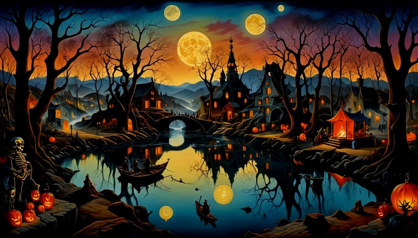 Surreal Spooky Festivals: Día de los Muertos, Lantern Festiv...