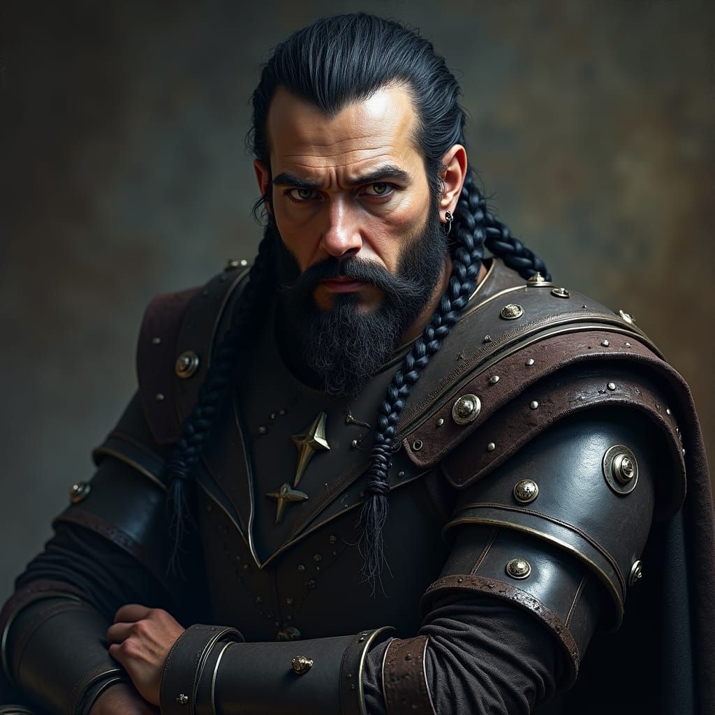 Grey Warden Duncan Portrait in Rembrandt Lighting