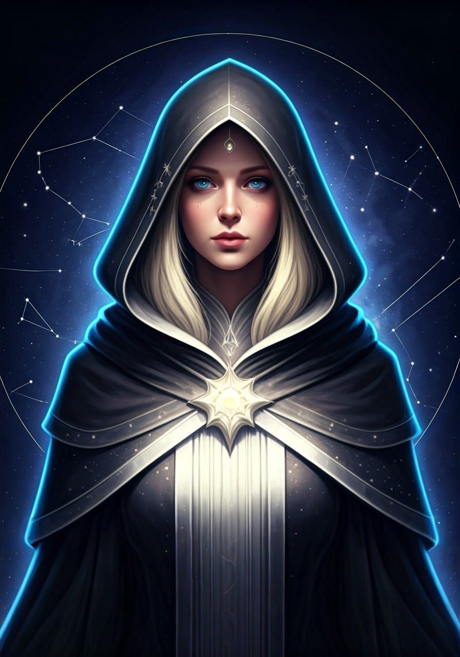 Starlight Mage in Digital Painting Style