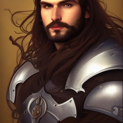 Nordic Warrior Portrait in Hyperrealistic Style