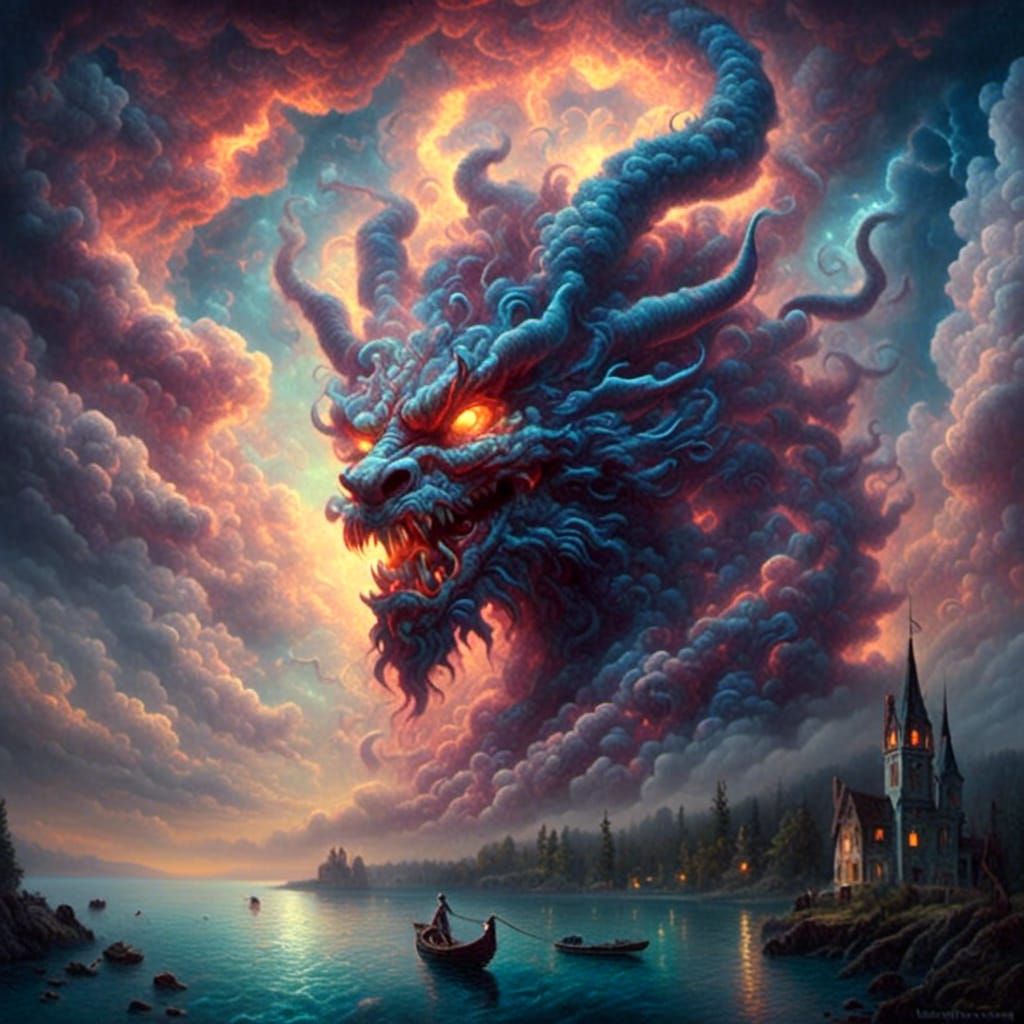 Demon in the sky😈☁️