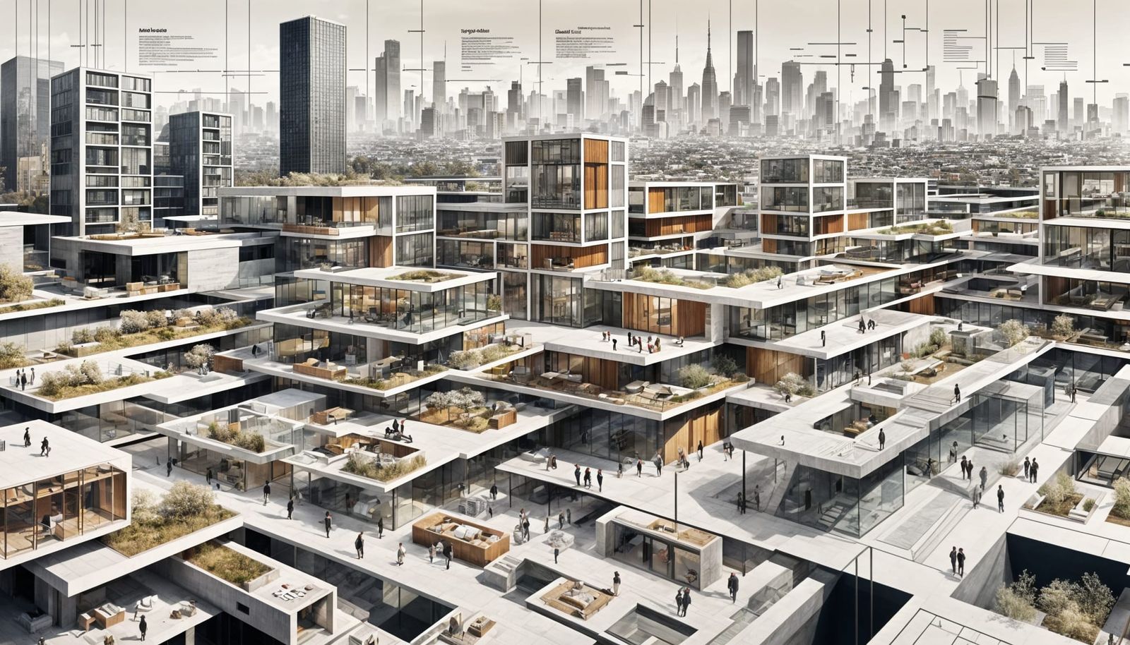 Architectural Diagrams in Urban Edge Style