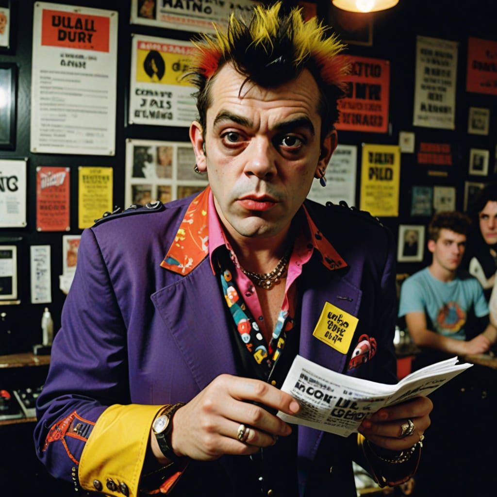 Ian Dury Shines Bright in Smoky Pub, Aldi Receipt in Hand
