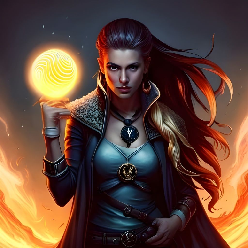 Glowing Orb with Intricate Markings